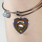 Bethune Scottish Clan Tartan Bangle Heart Shine On Bangle Heart
