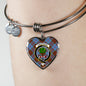 Anderson Modern Scottish Clan Tartan Bangle Heart Shine On Bangle Heart