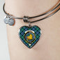 Campbell Of Cawdor Ancient Scottish Clan Tartan Bangle Heart Shine On Bangle Heart