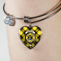 Barclay Dress Scottish Clan Tartan Bangle Heart Shine On Bangle Heart