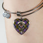 Carnegie Ancient Scottish Clan Tartan Bangle Heart Shine On Bangle Heart