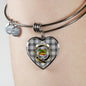 Douglas Grey Modern Shine On Bangle Heart