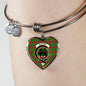 Baxter Modern Scottish Clan Tartan Bangle Heart Shine On Bangle Heart