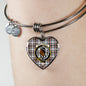 Borthwick Scottish Clan Tartan Bangle Heart Shine On Bangle Heart