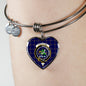 Crichton Scottish Clan Tartan Bracelet Bangle Heart Jewelry Shine On Bangle Heart