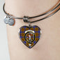 Balfour Modern Scottish Clan Tartan Bangle Heart Shine On Bangle Heart