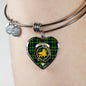 Campbell Of Breadalbane Modern Scottish Clan Tartan Bracelet Bangle Heart Jewelry Shine On Bangle Heart