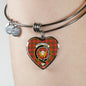 Carruthers Scottish Clan Tartan Bangle Heart Shine On Bangle Heart