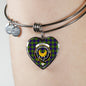 Arnott Scottish Clan Tartan Bangle Heart Shine On Bangle Heart