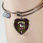 Cochrane Modern Scottish Clan Tartan Bracelet Bangle Heart Jewelry Shine On Bangle Heart
