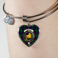Campbell Of Cawdor Modern Scottish Clan Tartan Bracelet Bangle Heart Jewelry Shine On Bangle Heart