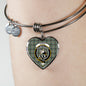 Craig Scottish Clan Tartan Bracelet Bangle Heart Jewelry Shine On Bangle Heart