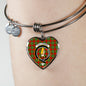Callander Scottish Clan Tartan Bangle Heart Shine On Bangle Heart