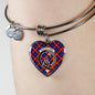 Anstruther Scottish Clan Tartan Bangle Heart Shine On Bangle Heart