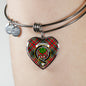 Anderson Of Arbrake Scottish Clan Tartan Bangle Heart Shine On Bangle Heart