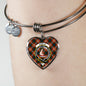 Ainslie Scottish Clan Tartan Bangle Heart Shine On Bangle Heart