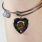 Chalmers Scottish Clan Tartan Bangle Heart Shine On Bangle Heart