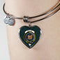 Baillie Hunting Scottish Clan Tartan Bangle Heart Shine On Bangle Heart