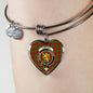 Cumming Scottish Clan Tartan Bracelet Bangle Heart Jewelry Shine On Bangle Heart