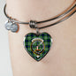 Blackadder Scottish Clan Tartan Bangle Heart Shine On Bangle Heart