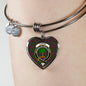 Cairns Scottish Clan Tartan Bangle Heart Shine On Bangle Heart