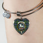 Cochrane Ancient Scottish Clan Tartan Bracelet Bangle Heart Jewelry Shine On Bangle Heart