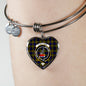 Clelland Scottish Clan Tartan Bracelet Bangle Heart Jewelry Shine On Bangle Heart