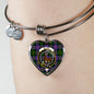 Blair Modern Scottish Clan Tartan Bangle Heart Shine On Bangle Heart