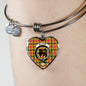Baxter Scottish Clan Tartan Bangle Heart Shine On Bangle Heart