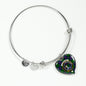 Carmichael Modern Scottish Clan Tartan Bangle Heart Shine On Bangle Heart