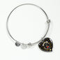 Clelland Scottish Clan Tartan Bracelet Bangle Heart Jewelry Shine On Bangle Heart