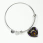 Cameron Of Erracht Modern Scottish Clan Tartan Bangle Heart Shine On Bangle Heart