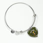 Chisholm Hunting Scottish Clan Tartan Bracelet Bangle Heart Jewelry Shine On Bangle Heart