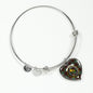 Buchan Ancient Scottish Clan Tartan Bangle Heart Shine On Bangle Heart