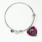 Anstruther Scottish Clan Tartan Bangle Heart Shine On Bangle Heart