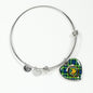 Campbell Of Breadalbane Ancient Scottish Clan Tartan Bangle Heart Shine On Bangle Heart