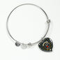 Colquhoun Scottish Clan Tartan Bracelet Bangle Heart Jewelry Shine On Bangle Heart
