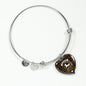 Cochrane Modern Scottish Clan Tartan Bracelet Bangle Heart Jewelry Shine On Bangle Heart