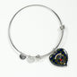 Colquhoun Modern Scottish Clan Tartan Bracelet Bangle Heart Jewelry Shine On Bangle Heart