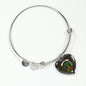 Crosbie Scottish Clan Tartan Bracelet Bangle Heart Jewelry Shine On Bangle Heart