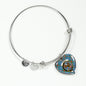 Agnew Ancient Clan Tartan Heart Bangle Shine On Bangle Heart