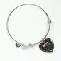 Blair Modern Scottish Clan Tartan Bangle Heart Shine On Bangle Heart