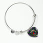 Armstrong Modern Scottish Clan Tartan Bangle Heart Shine On Bangle Heart
