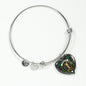 Chisholm Hunting Ancient Scottish Clan Tartan Bracelet Bangle Heart Jewelry Shine On Bangle Heart