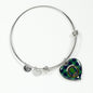 Abercrombie Scottish Clan Tartan Bangle Heart Shine On Bangle Heart