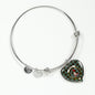 Brodie Scottish Clan Tartan Bangle Heart Shine On Bangle Heart