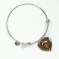 Balfour Modern Scottish Clan Tartan Bangle Heart Shine On Bangle Heart