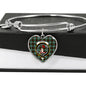 Brodie Scottish Clan Tartan Bangle Heart Shine On Bangle Heart