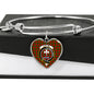 cheyne Scottish Clan Tartan Bracelet Bangle Heart Jewelry Shine On Bangle Heart