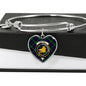 Campbell Of Cawdor Modern Scottish Clan Tartan Bangle Heart Shine On Bangle Heart
